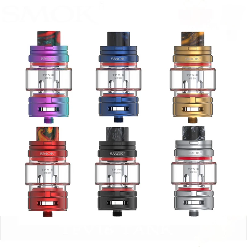 Оригинальный бак SMOK TFV16 9 мл 510 thread электронная сигарета атомайзер с TFV 16 сетчатой