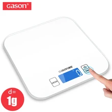 GASON C1 15kg/1g Kitchen Scale Electronic Precision Mini Measure Tools Balance Digital Gram Cooking Food Glass LCD Display