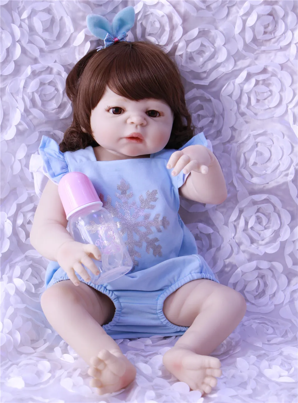 55 см силиконовая кукла Reborn Baby 22 &quotигрушка для девочек новорожденная девочка