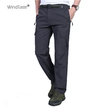 WindTaste мужские летние быстросохнущие брюки Софтшелл уличные водонепроницаемые брюки для туризма отслеживание рыбы во время рыбалки кемпинга мужские брюки KA048