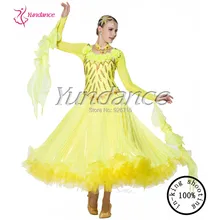 Идеальный стандартный бальный зал платье Сценическое танцевальное платье для соревнований B-14129