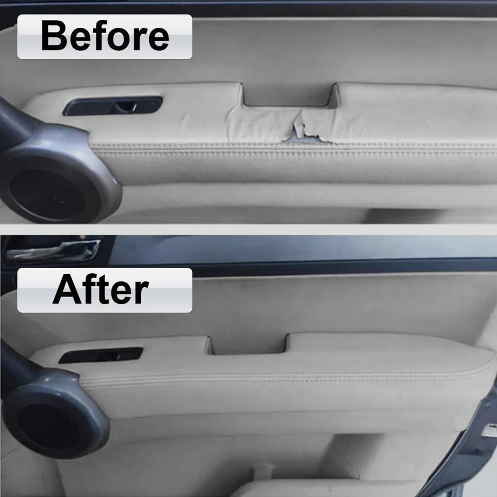 DIY Автомобильная дверь панель подлокотник натуральная кожа для Honda Civic Sedan 06-11 серая защитная полоса Защита от царапин Decor_3.18