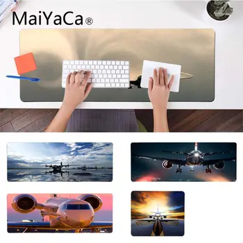 

MaiYaCa Your Own Mats Beautiful Air Plane Laptop Computer Mousepad Gamer Speed Mice Retail Small Rubber Mousepad