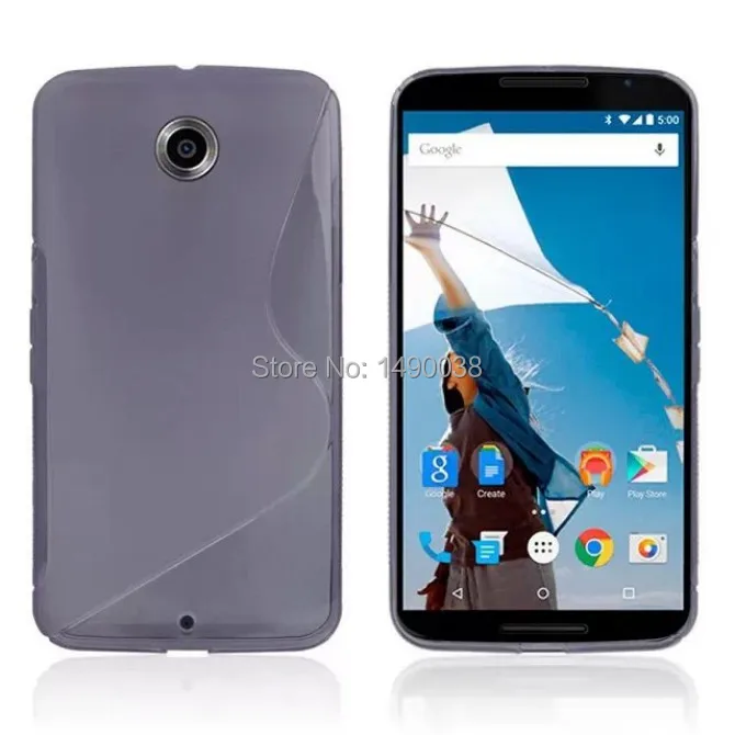 1 шт. для Google Nexus 6 S Line Стиль Мягкий ТПУ гелевый Чехол для Motorola Moto Nexus 6