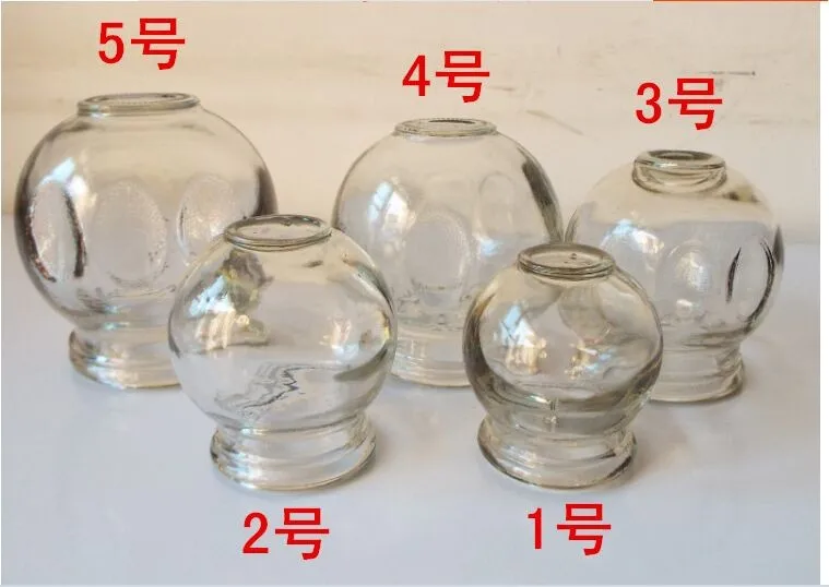 

Chinese traditional medicine tank thickening glass vacuum cupping jar can opener cupping therapy L size tank #5