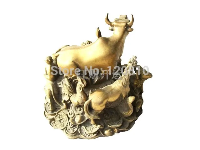 

Taurus Zodiac coins Lucky cow ornaments crafts gifts Wall Street statue