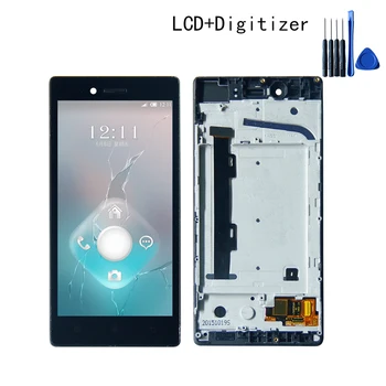 

Touch Screen Digitizer LCD Display Assembly For lenovo Vibe Shot z90 Z90-7 Z90-3 With Frame 5.0" Free shipping