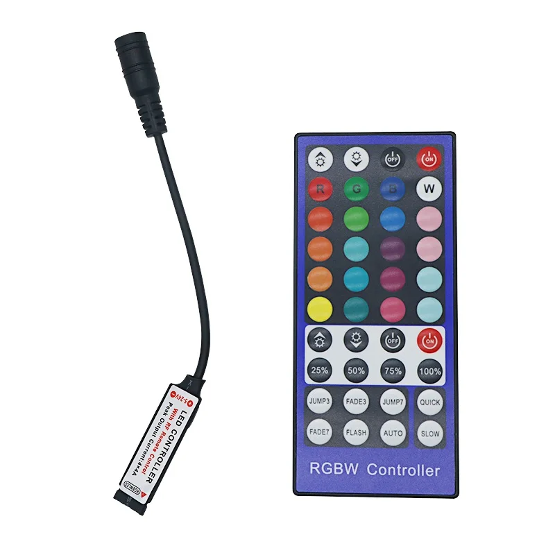 

SZYOUMY 50PCS Mini RF Wireless Controller with 40 Keys Remote Control for RGBW LED Strip Light DC5-24V
