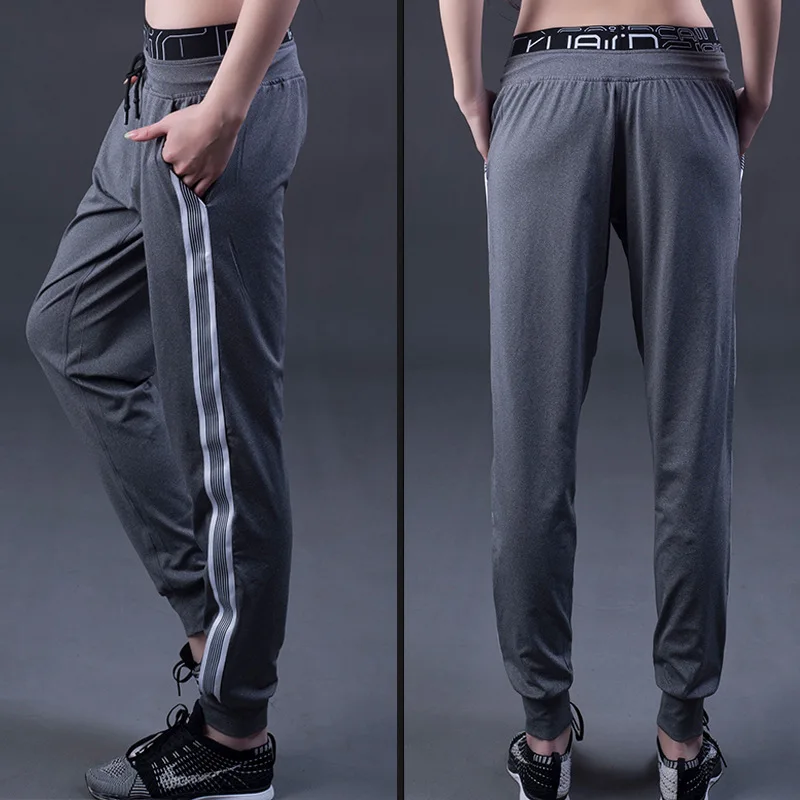 

2019 new women yoga pants elastic quickly dry sweatpants female running jogger casual fitness workout pants trousers activewear