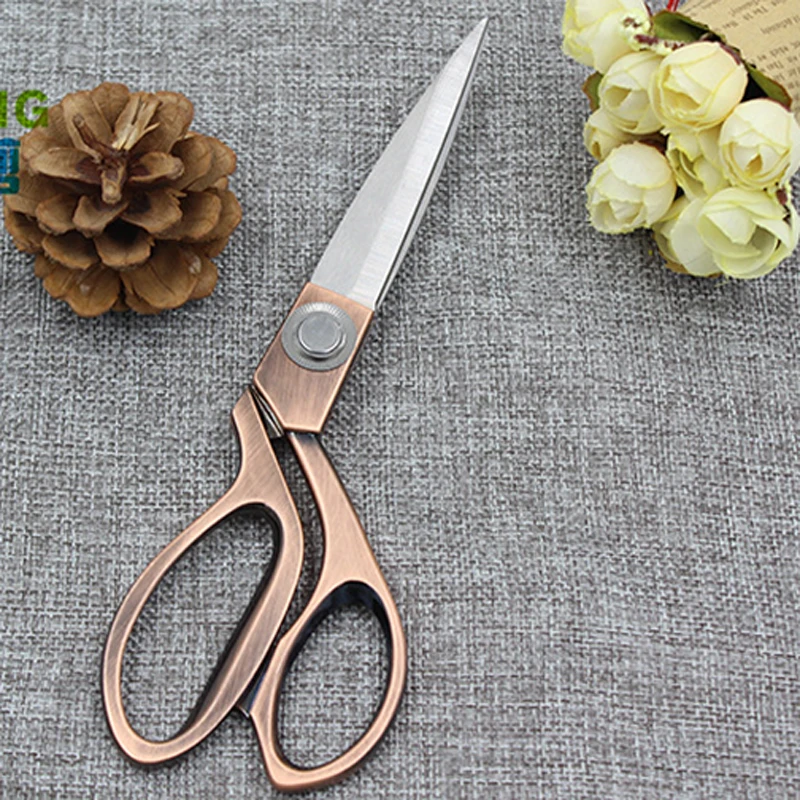 Multi-functional Stainless Steel Straight Clothing Tailor Scissors Kitchen Sewing Shears Tools professional tailor scissors (2)