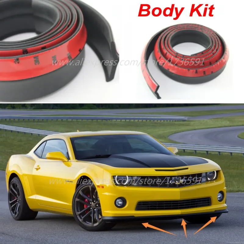 

For Chevrolet Camaro / Car Bumper Lip / Make car lower Body Kit / Front / Rear Skirt Spoiler / Bumper Deflector Rubber Strip