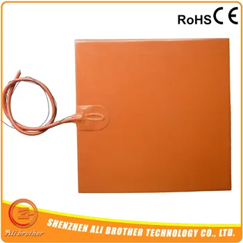 

12V Silicone Heating Element For 3D Printer 300x300MM