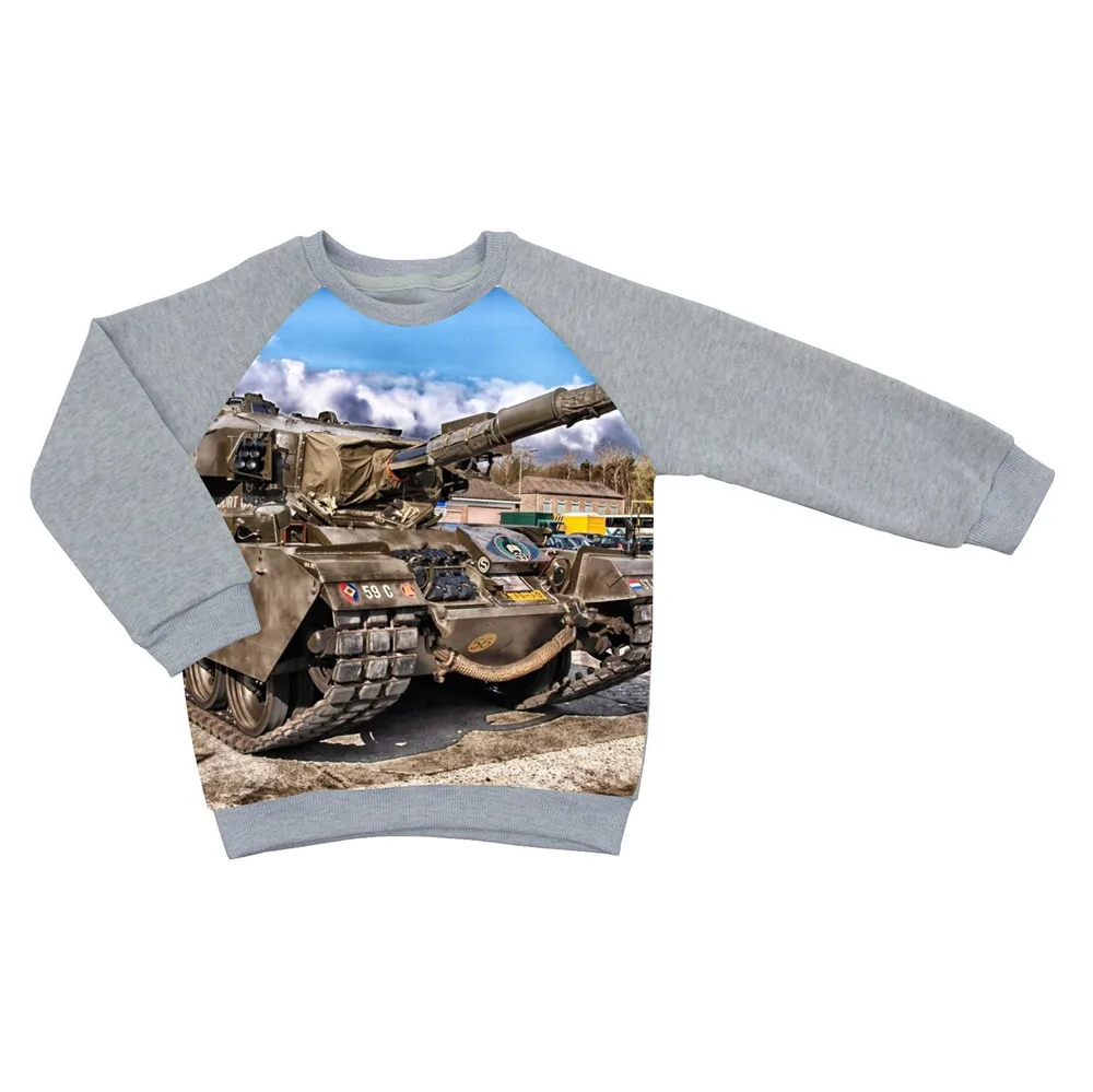 Children Boys jacket Hot Sale Spring/Autumn Fashion Tank printing boy Coats For 2-10 Kids baby girl Outerwear Clothing | Детская одежда