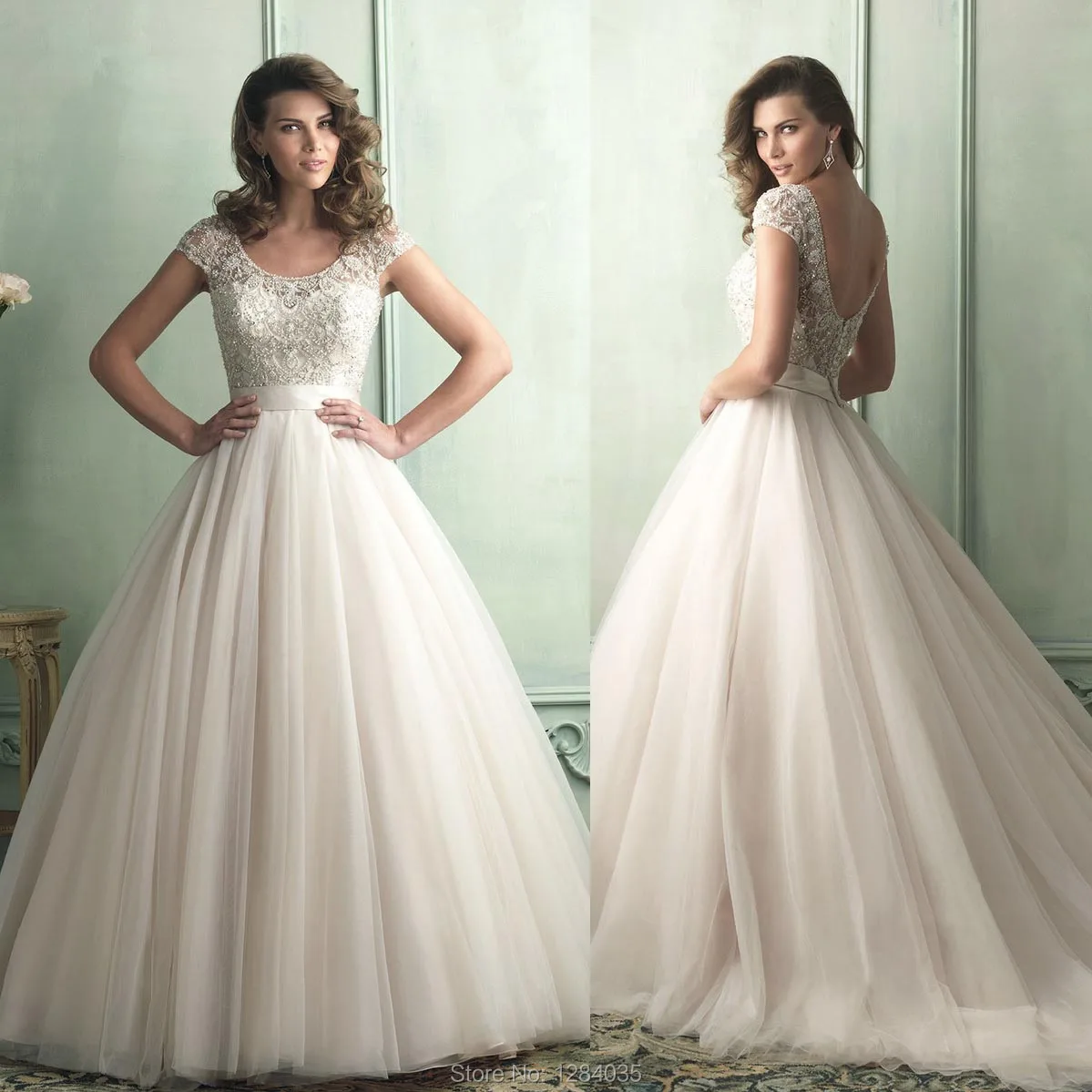 Hot Sale Cheap Designer Wedding Dress 9100 Princess Ball Gown