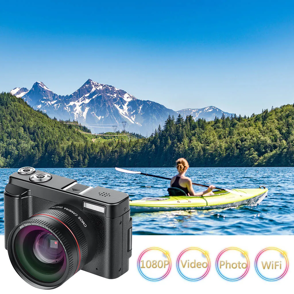 HIPERDEAL, цифровая камера, модная, 24MP, Full HD, WiFi, камера, 3,0 дюймов, 180 градусов, вращение, флип-экран, камера, 16X, цифровой зум, May30