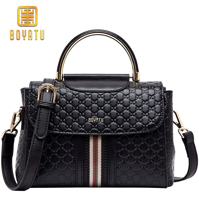

Women's Leather Messenger Bags Fashion Summer Shoulder Bag for ladies 2019 Famous Brand sac a main Small Tote Purse Top-handle