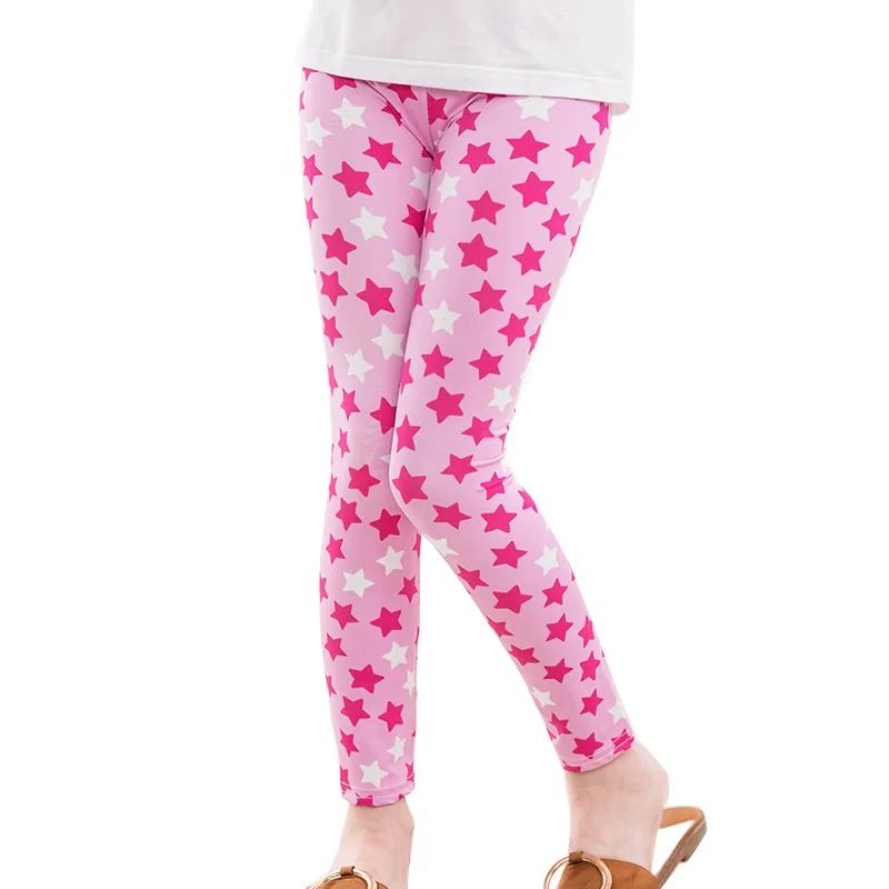 

Colorful Kids Girls Leggings Pants Flowers Printed Stretch Pants Kid Legging Children Girls Leggings Toddler 3-14Y