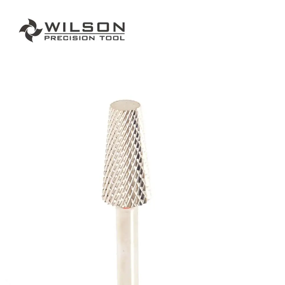 2 шт.-конусовидный цилиндр биты тонкой-золото-WILSON Карбид Nail сверло - Цвет: Fine - Silver