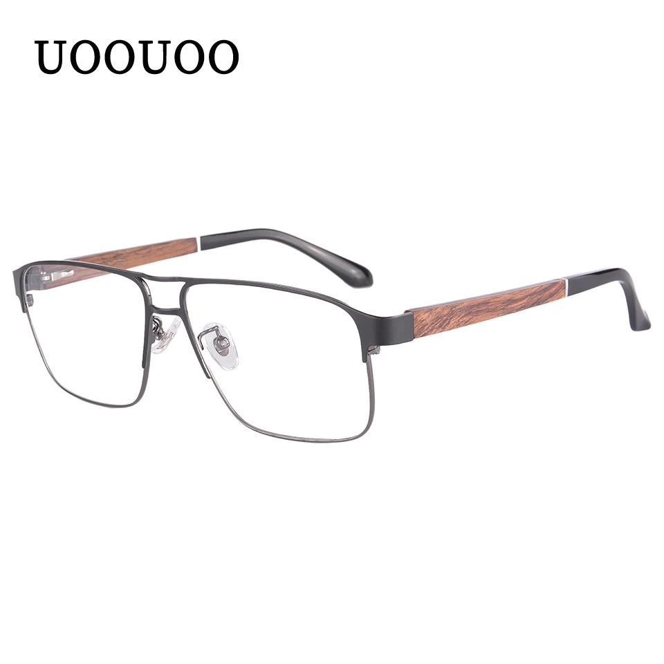 UOOUOO корректирующие очки при близорукости деревянные очки солнцезащитные очки мужские деревянные очки для чтения черные солнцезащитные очки поляризованные мужские 8001