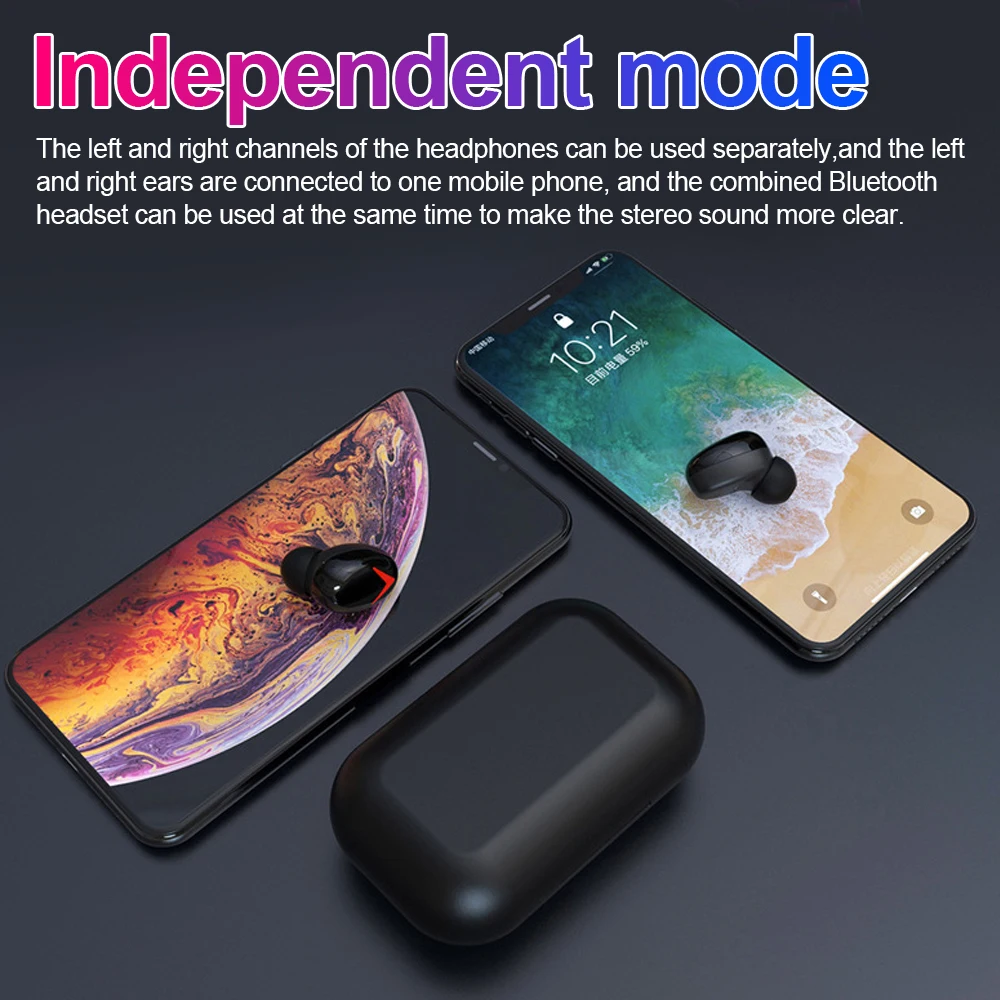 TWS A8 IPX6 Smart Wireless Bluetooth V5.0 Headphone Headset Handsfree MIC APP Control Support For Anodorid/IOS Phone