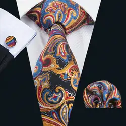 LS-1657 Барри. ван 2017 Для мужчин галстук комплект шелк Gravata плед галстук шуры запонки для свадьбы Бизнес нарядная одежда, Бесплатная доставка