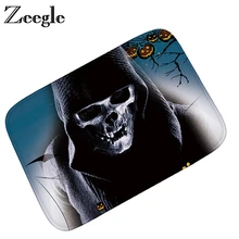 Zeegle Хэллоуин Декоративный передний дверной коврик фланелевые коврики для прихожей Противоскользящий напольный коврик Детский ковер при входе дверной коврик в спальню ковер