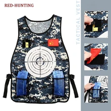 Открытый Пейнтбол спортивный охотничий детский жилет Пейнтбол Nerf целевой жилет для детей
