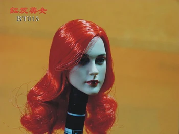 

Actions figure Accessories 1/6 Scale Head Sculpt Female Carving Red Hair Hair 12" PHICEN FIGURE Action Figure body