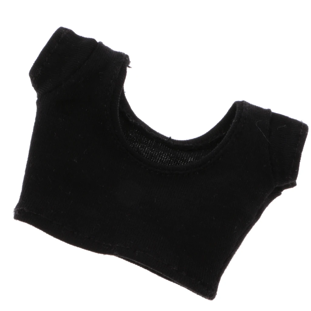 Fashion 1/6 Short Sleeve Crop Top T-Shirt Vest for Blyth 12
