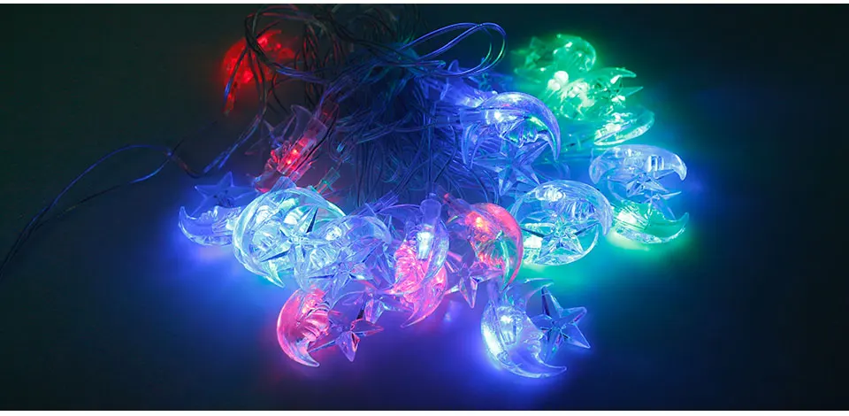 LED Holiday Light 4M 220V EU 110V US Plug Waterproof Fairy Star LED String Light for Home Party Holiday Christmas Decor (9)