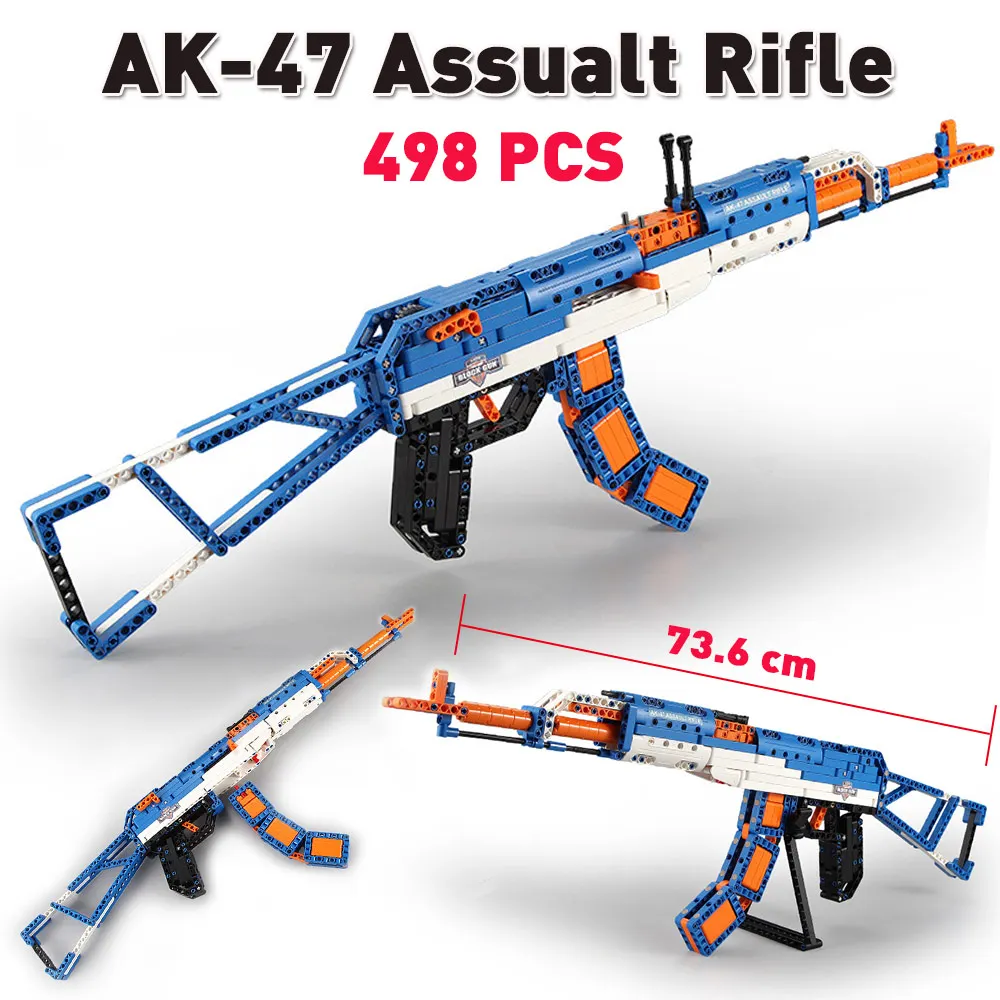 Игрушечный пистолет UZI 98k ak47 M4A1 Игрушечная модель строительные блоки совместимые