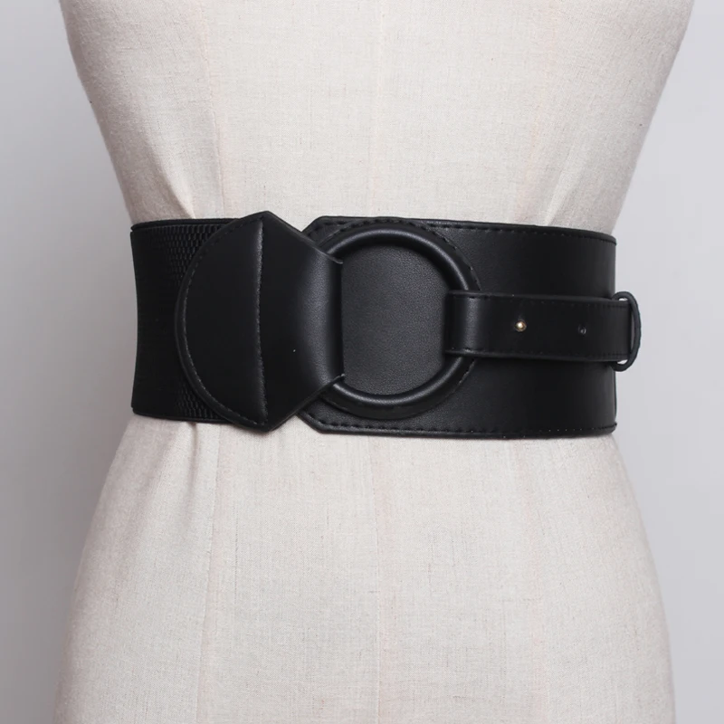 Фирменный дизайн пояс женский эластичный широкий пояс эластичный корсет Женский Черный Cincher Пояс широкие ремни для леди платье