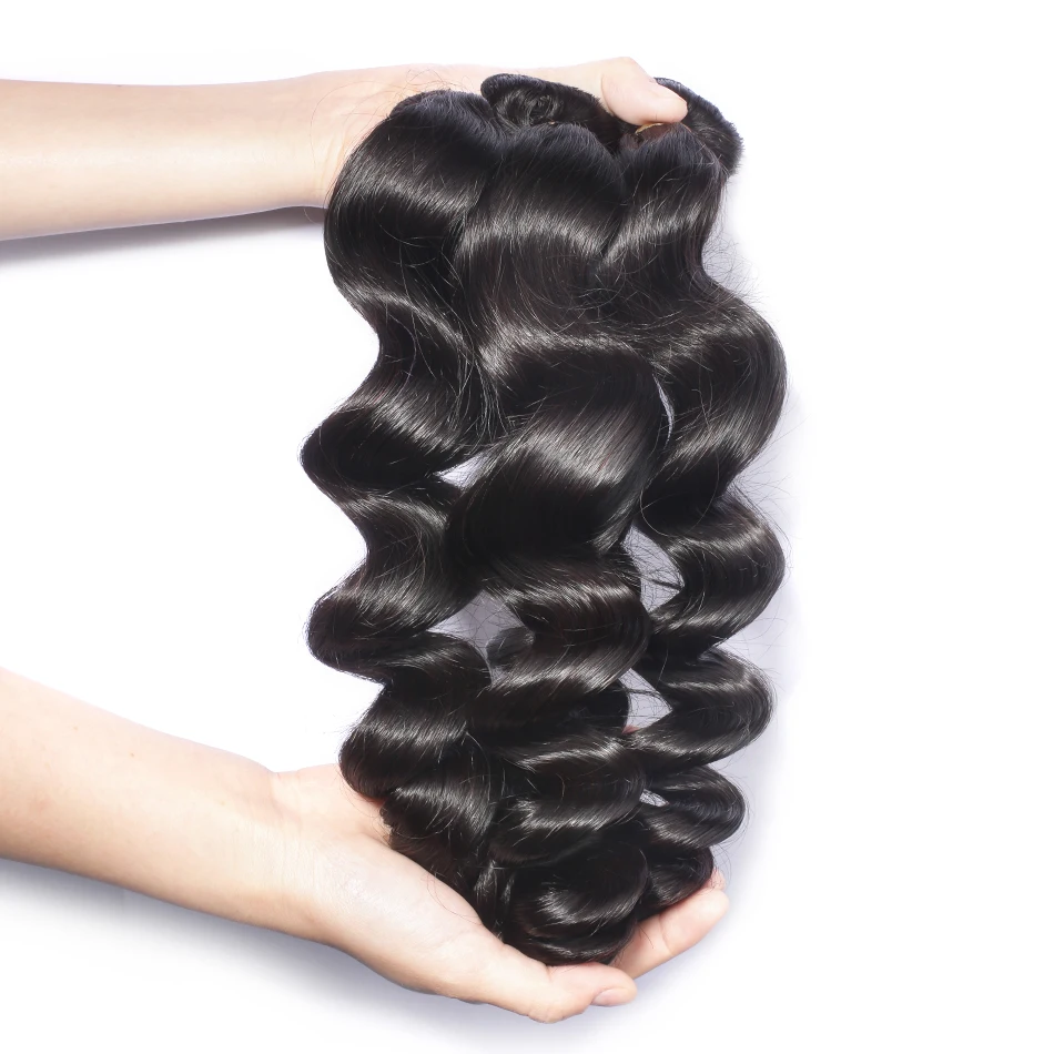 Wigirl свободная волна 8-28 30 дюймов 3 4 бразильские человеческие волосы пучки с 4x4 кружева Закрытие человеческих волос Удлинение переплет