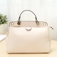 Women Bags Leather Handbags Designer Brand Beige/Pink/Blue 4P0478