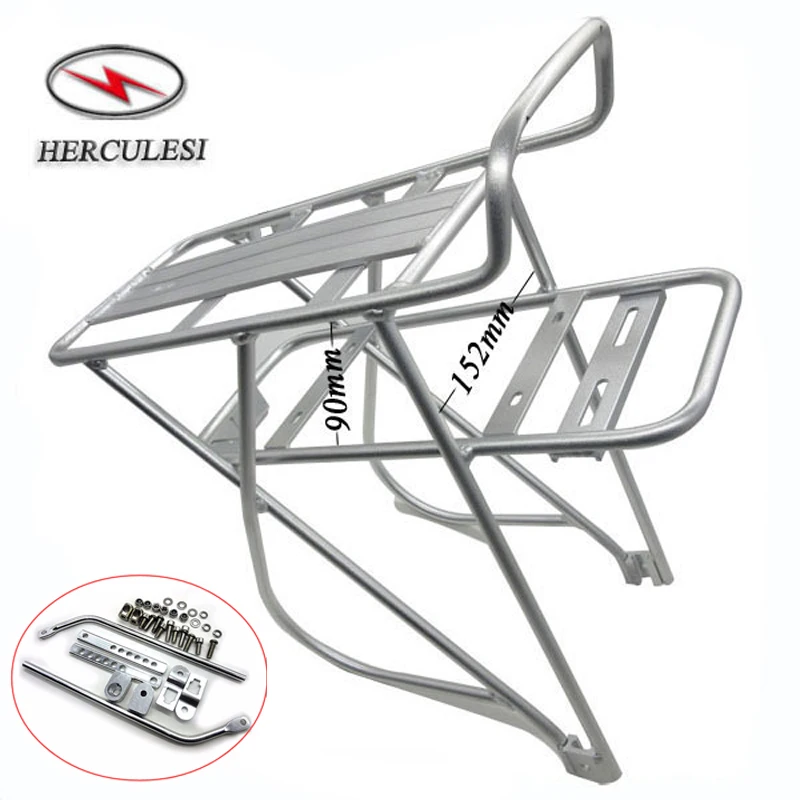 FREE SHIPPING Aluminium Alloy Bike Rear Rack for Electric Bicycle Bike Ebike with screw Suit for