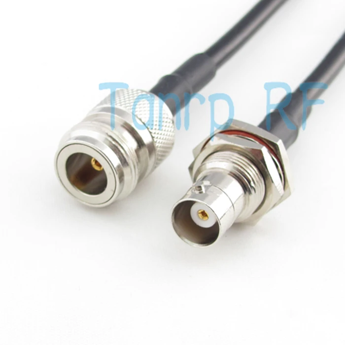 

Freeshipping! RF Pigtail coaxial jumper RG58 cable 6feet N female jack to BNC female jack nut bulkhead 200CM wholesale