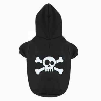 

BOY Skull Printed Pet Puppy Dog Clothes Hoodies Jumpers Tracksuits for Chihuahua Teacup Care and Large Dogs