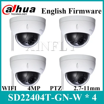 

4 Pieces/Lot Dahua SD22404T-GN-W 4MP 4x PTZ Wi-Fi Network Camera With Logo Upgrade from SD22404T-GN