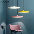 Modern Minimalist Led Verlichting Hanglamp Disk Salon Home Decor Pendant Lights Dining Room Kitchen Parlor Cafe Led Hanging Lamp|Pendant Lights| | -