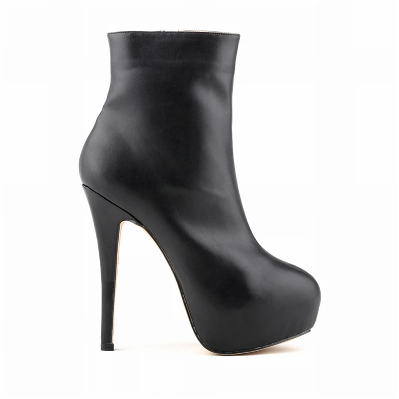 

Loslandifen High Quality PU Women Boots Women Gothic Platform 14 high heel Boots