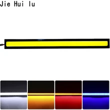 17 см 12 В COB светодиодный DRL для вождения дневные ходовые огни полоса водонепроницаемый автомобильный Стайлинг светодиодный светильник Авто рабочее освещение автомобиля