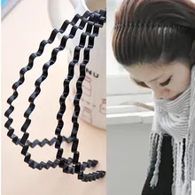 Lnrrabc Для женщин мужские черные волнистые волосы голову обруч Группа повязка для Для женщин лентой Женские аксессуары для волос Hairbands acessorio Para Cabelo