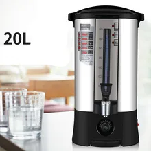 Электрический чайник коммерческий баррель для воды 304 нержавеющая сталь автоматический котел 20л Регулируемый Теплый молочный чай защита от перегрева