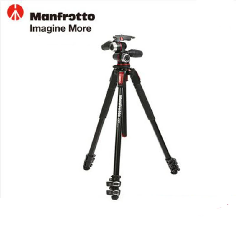 Manfrotto New MK190XPRO3-3W Aluminum Tripod Kit Professional Tripod With 3D Head Camera Support For Canon Nikon Digital Camera