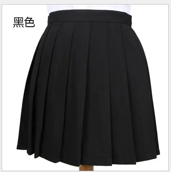 Плиссированная юбка с высокой талией, школьная форма для костюмированной вечеринки в стиле аниме, плиссированная юбка для школьницы