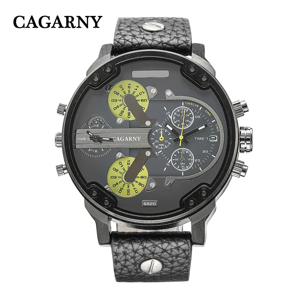 dual time zones military watch sports men's watches (5)