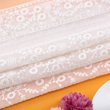 

2yards Silk embroidered fabric wholesale