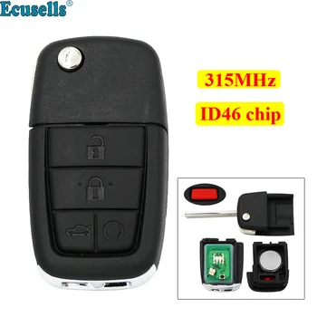 

New Uncut Folding flip 5 Button 4+1 Panic Remote Key Fob 315MHz with ID46 chip for Pontiac G8 GT 2008-2011