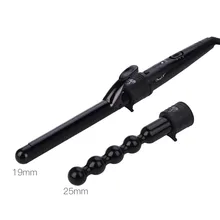 2 в 1 профессиональный прибор для завивки волос 19 мм/26 мм щипцы для завивки волос Турмалин Керамические бочки Керлинг палочка Инструменты для укладки волос 35