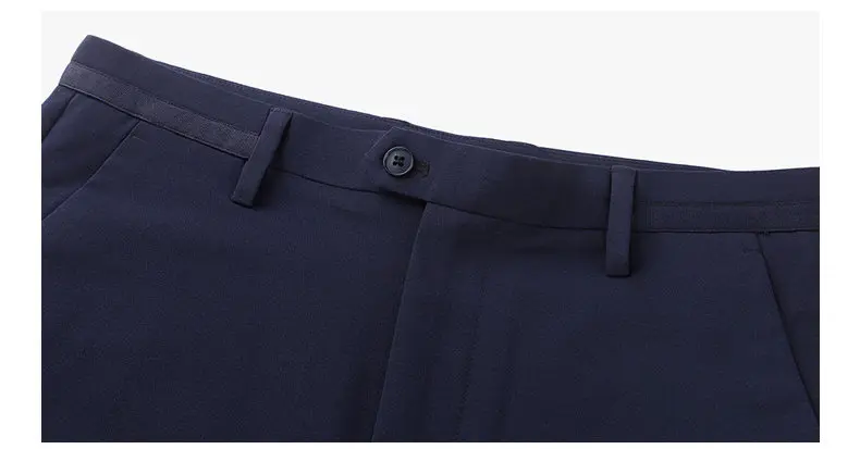 2017 autumn new Fashion pants men slim fit classic business mens pants trousers for male Zipper Fly Black Blue Size 28-35 9828-09